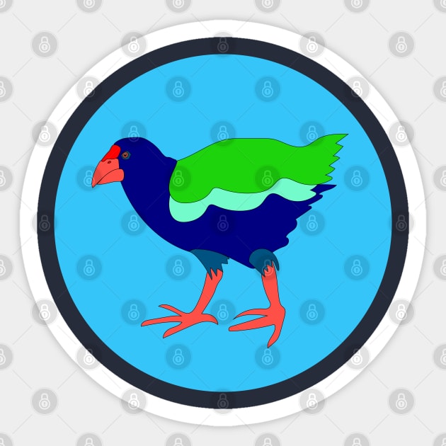 NZ Bird Takahe Sticker by Altitude D3signs